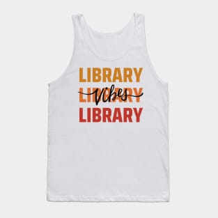 Library Vibes Typography Tank Top